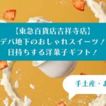 東急百貨店吉祥寺店のおしゃれスイーツ！日持ちするお菓子を手土産・お土産に｜洋菓子