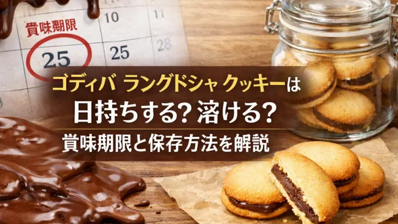 ゴディバ ラングドシャ クッキーは日持ちする？溶ける？賞味期限と保存方法を解説
