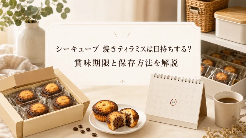 シーキューブ 焼きティラミスは日持ちする？賞味期限と保存方法を解説